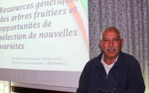Ali Mamouni, chercheur en amélioration génétique des arbres fruitiers et Chef du SRD-CRRA Meknès