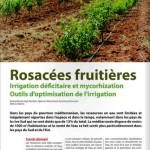 Article au sujet de l'irrigation déficitaire des arbres fruitiers publié dans "Agriculture du Maghreb" de décembre 2015